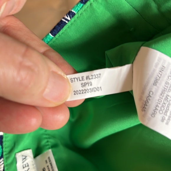 J By J.CREW Skirt Size 6 Cotton Floral Lined Slit Back Zip Knee Length Straight - Picture 11 of 16